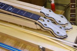 Islander OB-01 neck in production. Photograph by Carlotta Luke.